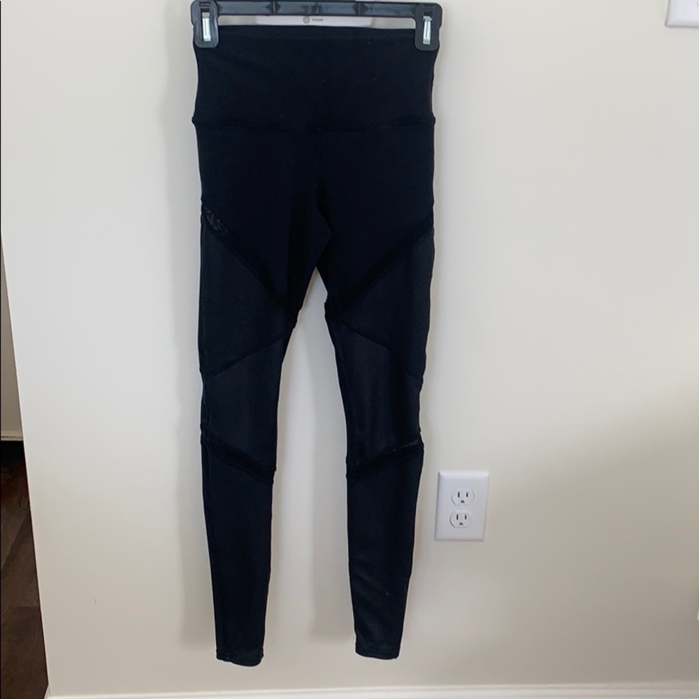 ALO leather paneled leggings